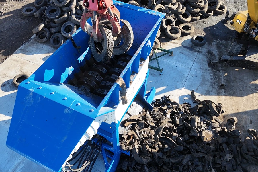 A Zato Blue Devil shredding tires